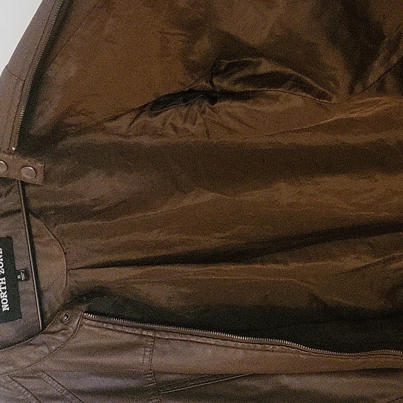 Women's Brown leather jacket - Picture 4 of 4